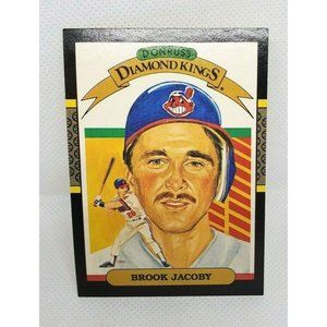 1987 Donruss Diamond Kings Brook Jacoby Cleveland Indians #8 Baseball Card
